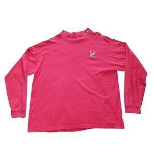 Vintage Nebraska Huskers Turtle Neck Long Sleeve Shirt NCAA Retro Red Oak XXL
